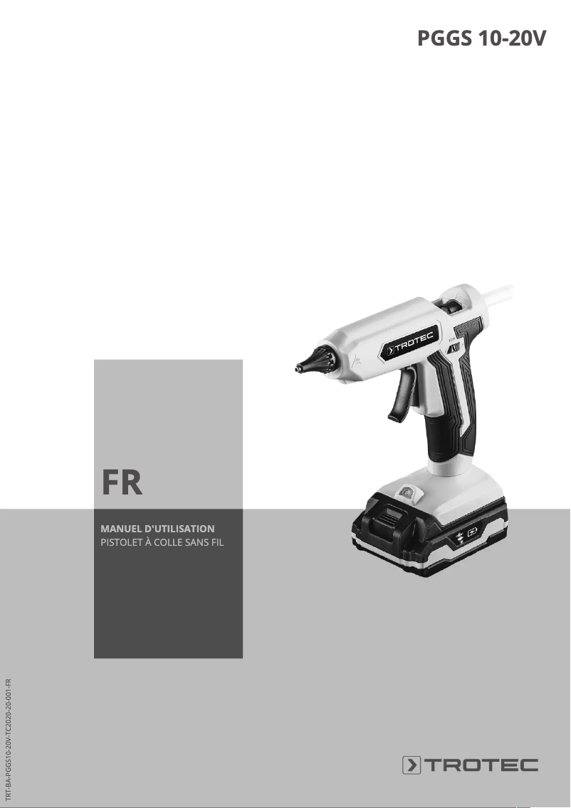 Page n°1 - Manuel utilisateur Trotec PGGS 10-20V