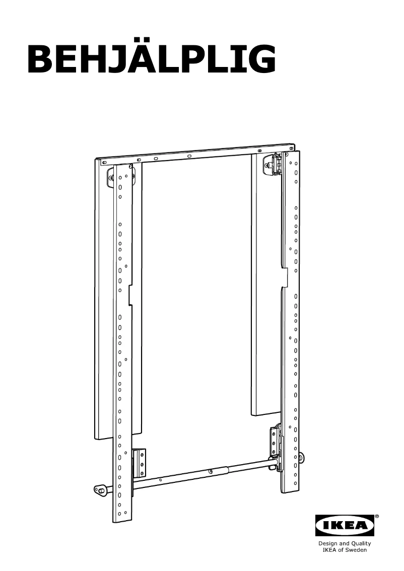 Página 1 del manual Manual de usuario Ikea BEHJÄLPLIG