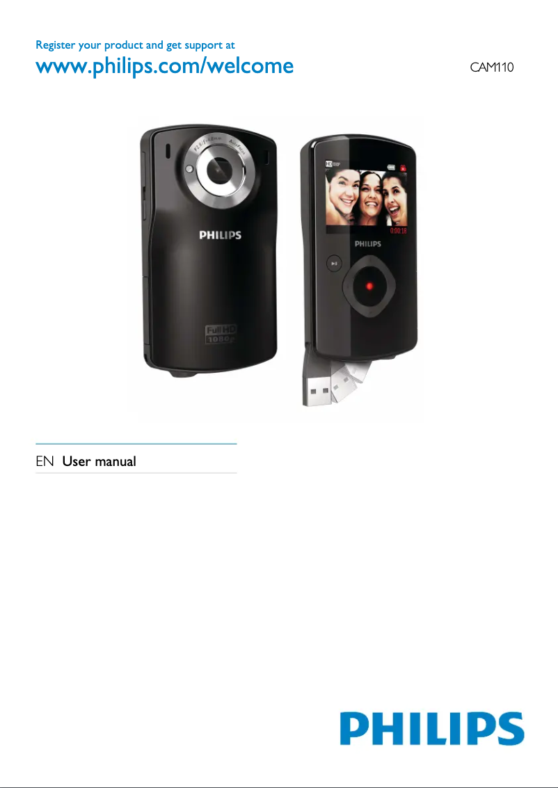 Page n°1 - Manuel utilisateur Philips CAM110