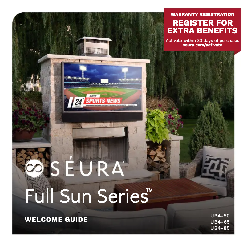 Page 1 de la notice Manuel utilisateur Seura Full Sun UB4-65