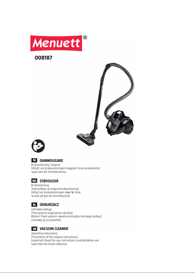Image de la première page du manuel de l'appareil 008187