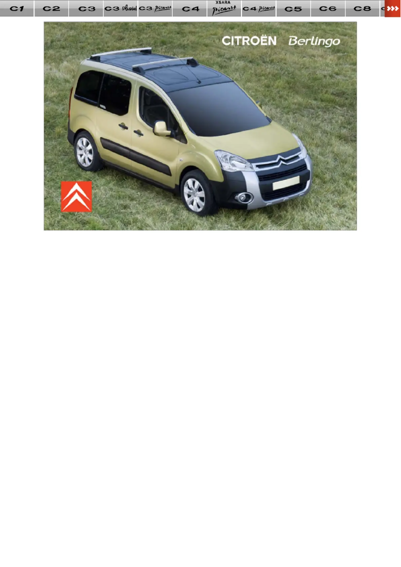 Page 1 de la notice Manuel utilisateur Citroën Berlingo