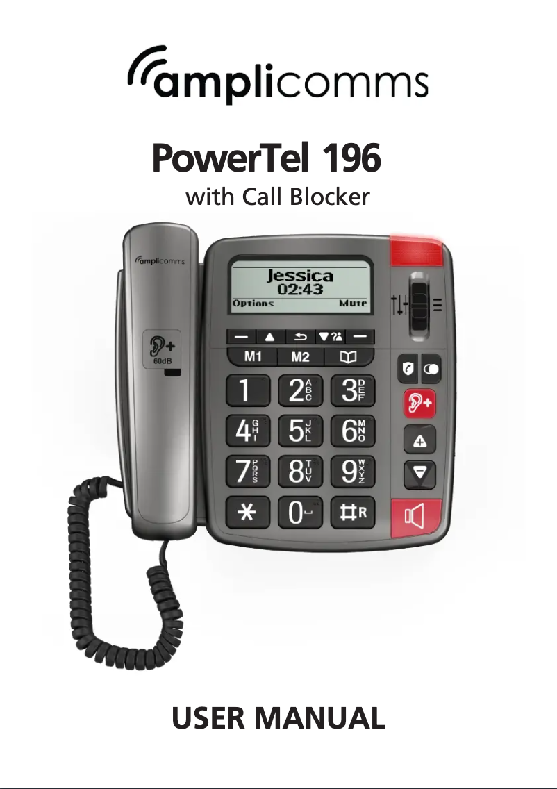 Imagen de la primera página del manual del dispositivo PowerTel 196