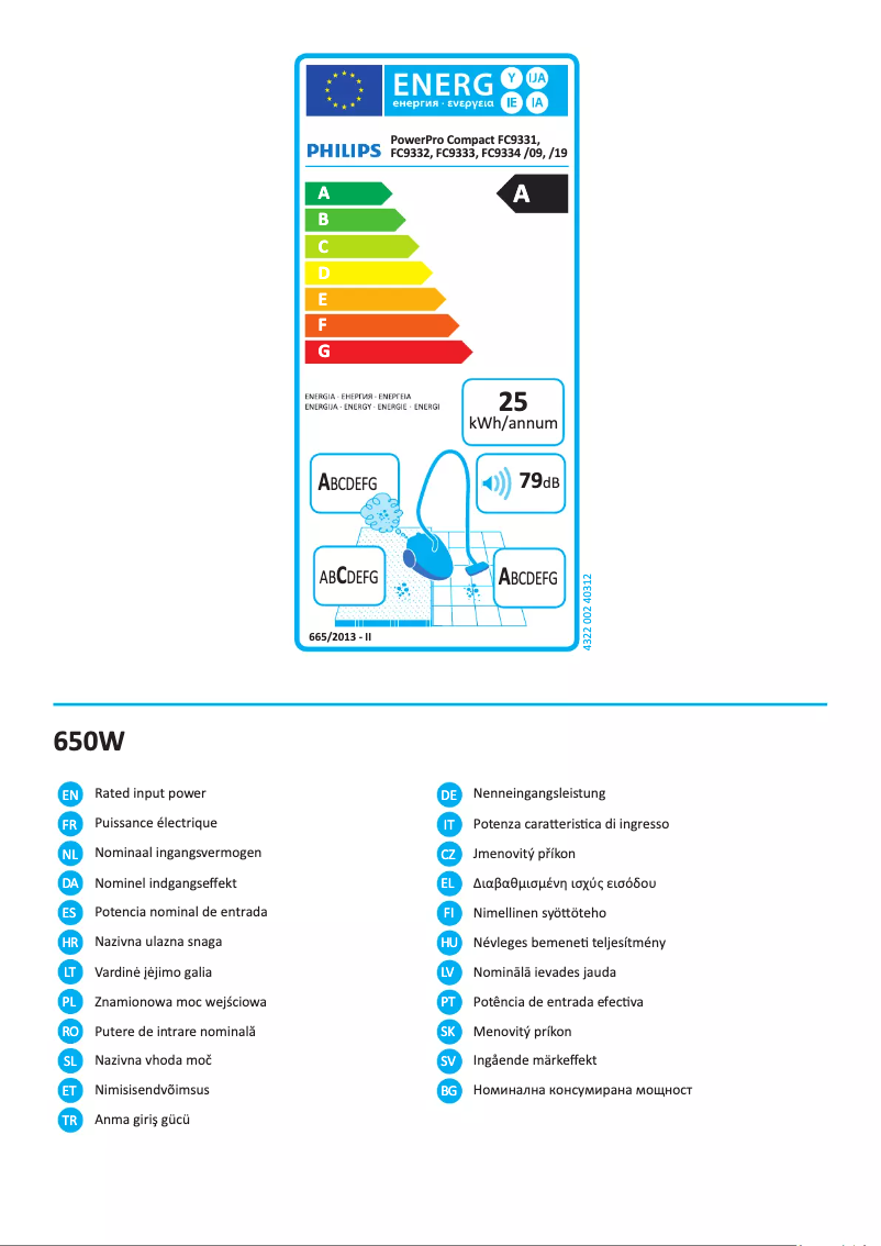 Image de la première page du manuel de l'appareil PowerPro Compact FC9333