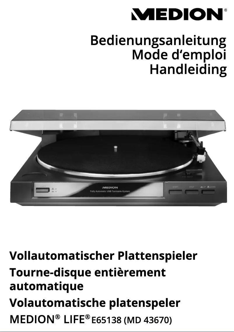 Page n°1 - Manuel utilisateur Medion LIFE E65138 (MD 43670)
