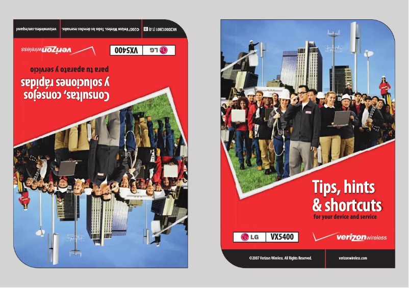 Page n°1 - Manuel utilisateur LG VX5400