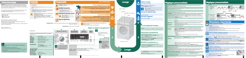 Page n°1 - Manuel utilisateur Siemens WM14Q462FG