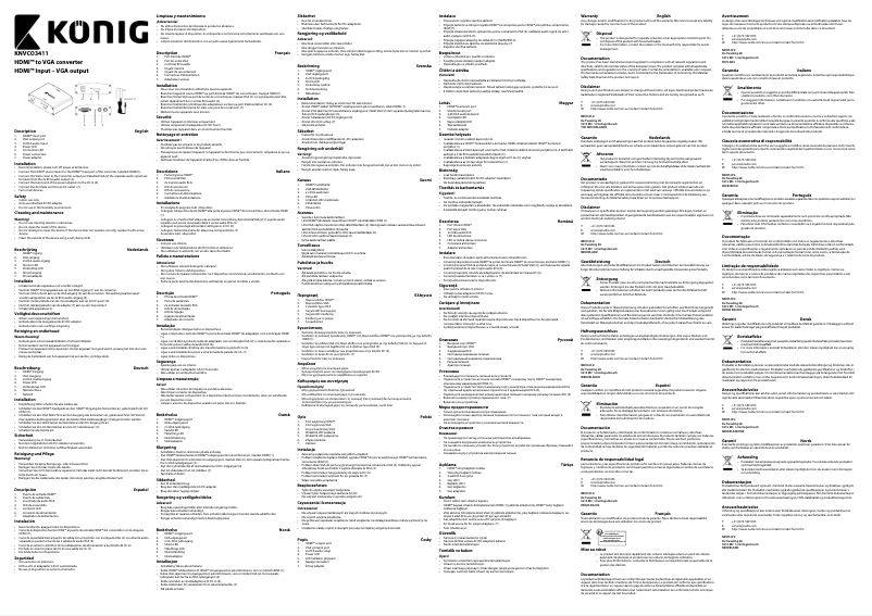 Image de la première page du manuel de l'appareil KNVCO3411