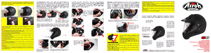 Page 1 de la notice Manuel utilisateur Airoh S514