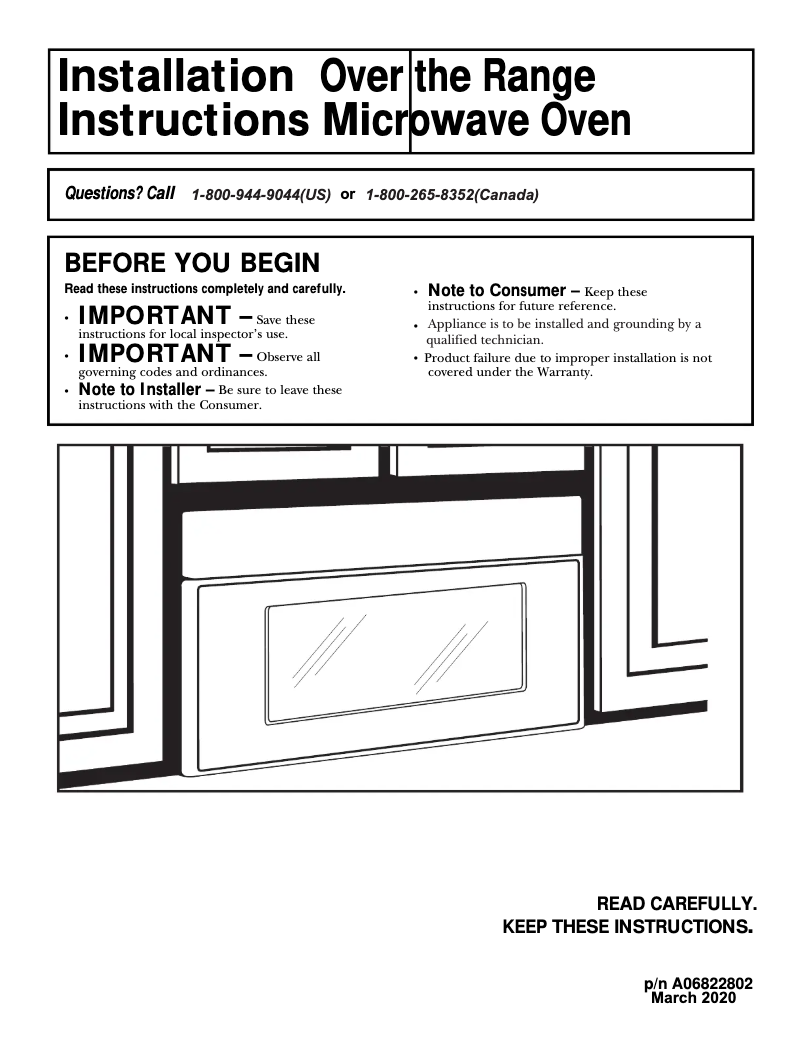Page n°1 - Guide d'installation Electrolux EMOW1911AS