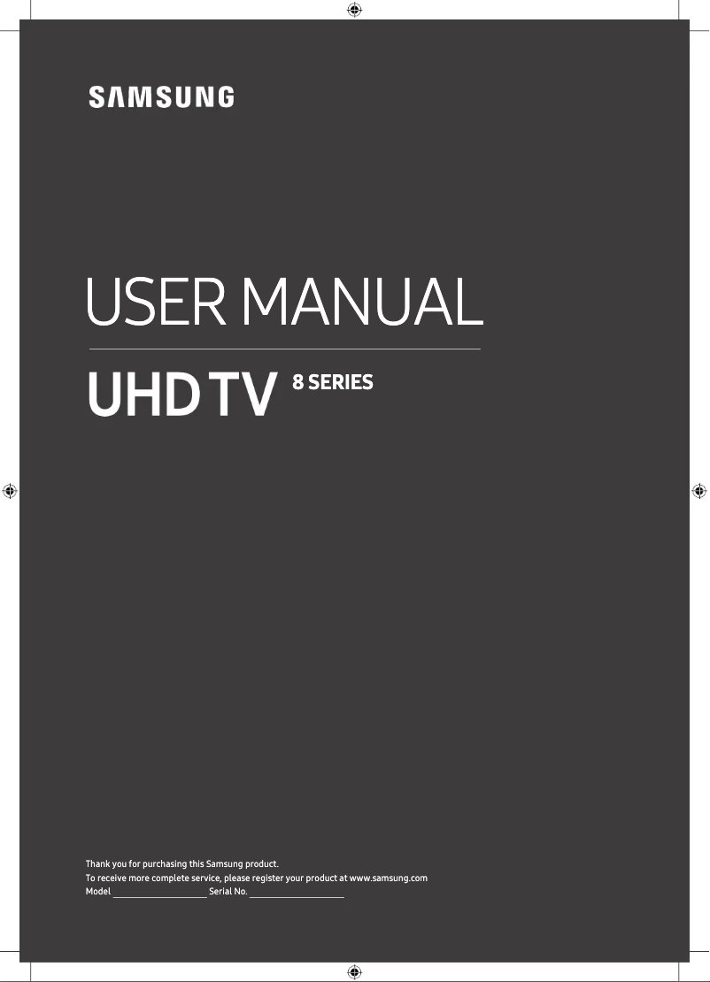 Page n°1 - Manuel utilisateur Samsung UE65RU8000
