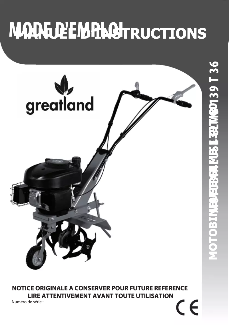 Página 1 del manual Manual de usuario Greatland GL MB 139T 50