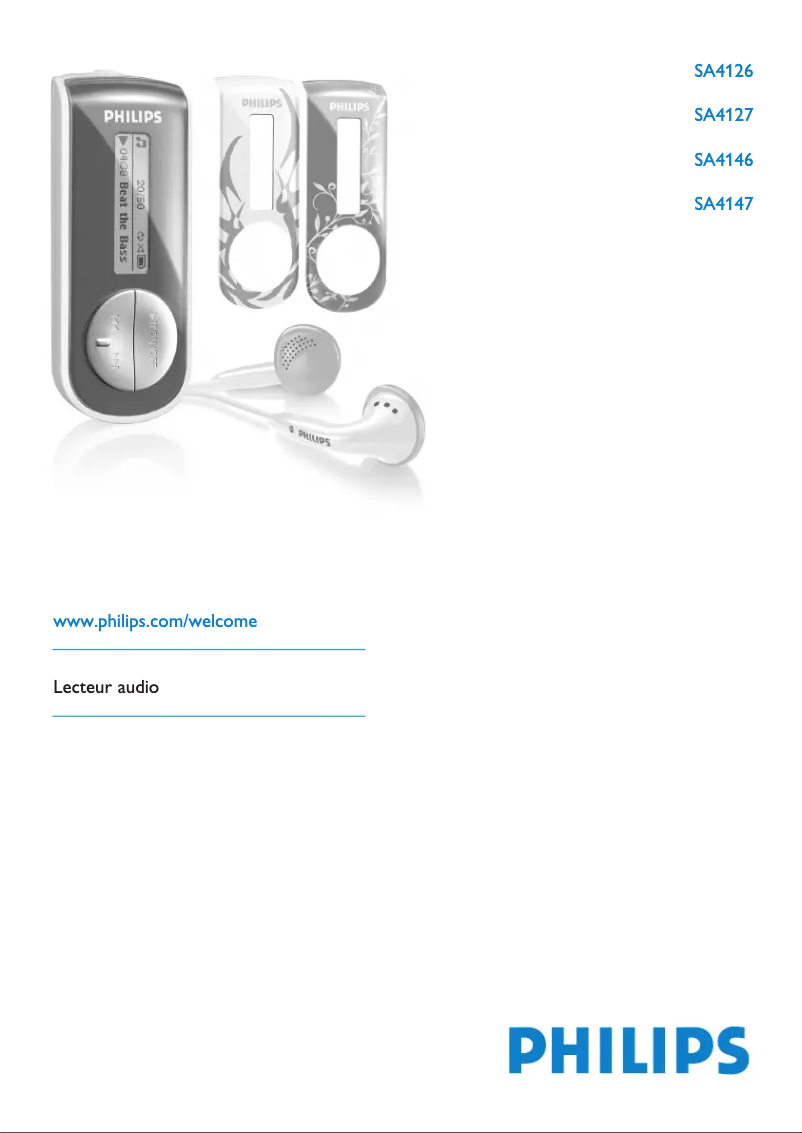 Image de la première page du manuel de l'appareil GoGear SA4127