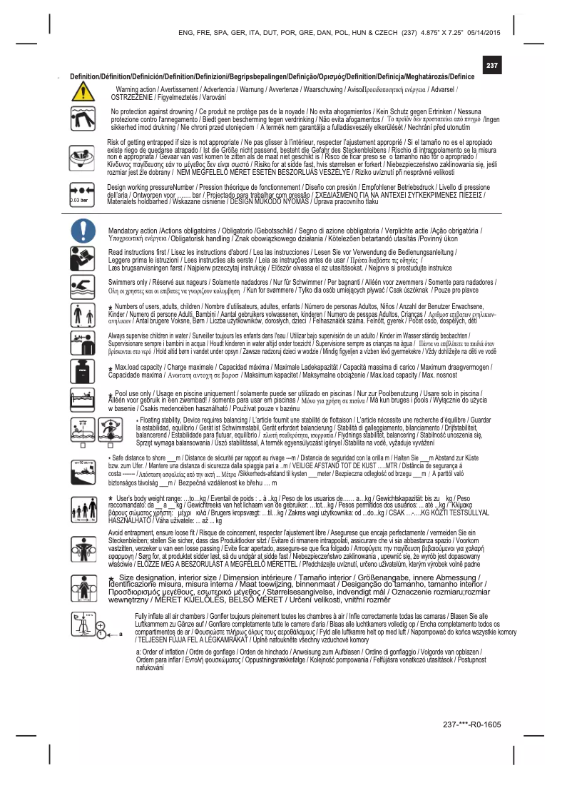 Page n°1 - Manuel utilisateur Intex 58857