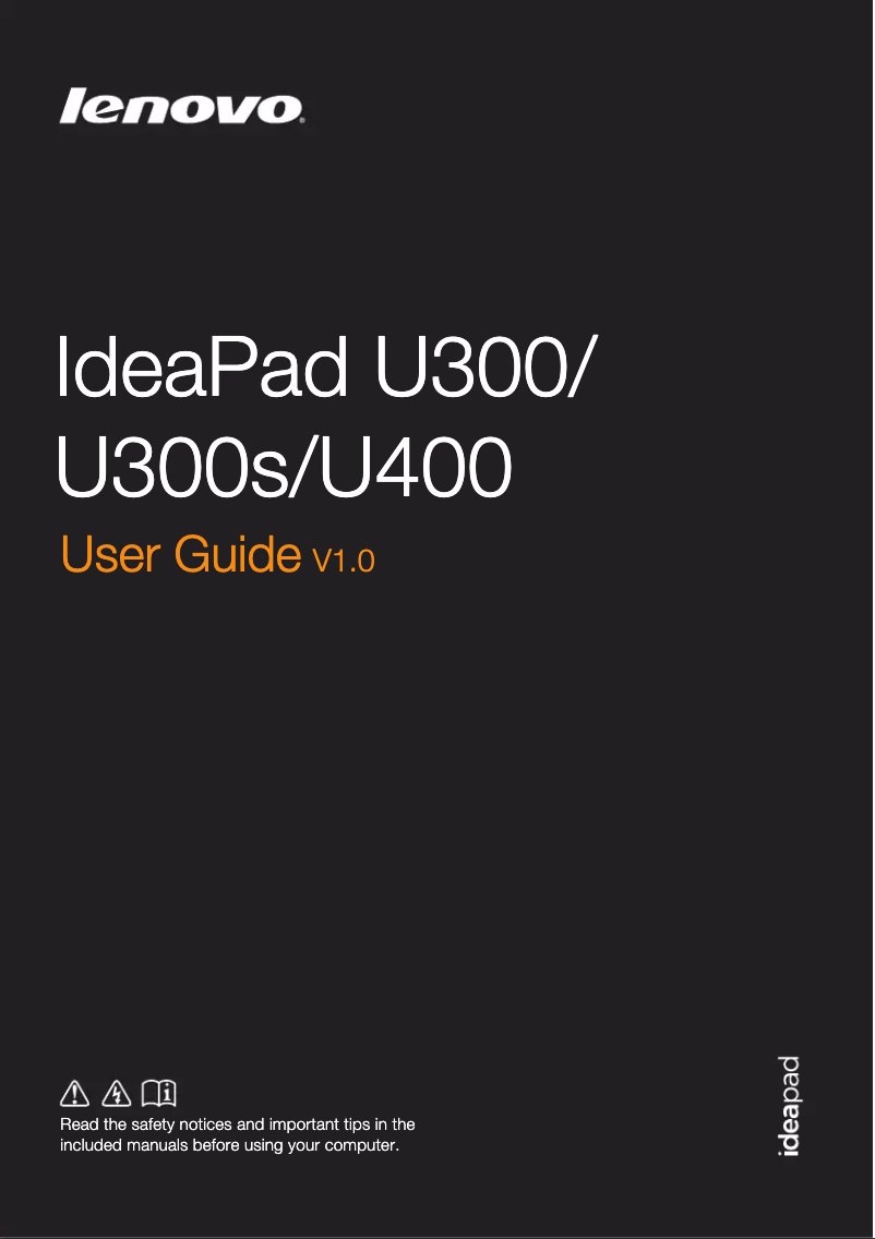 Page n°1 - Manuel utilisateur Lenovo IdeaPad U400