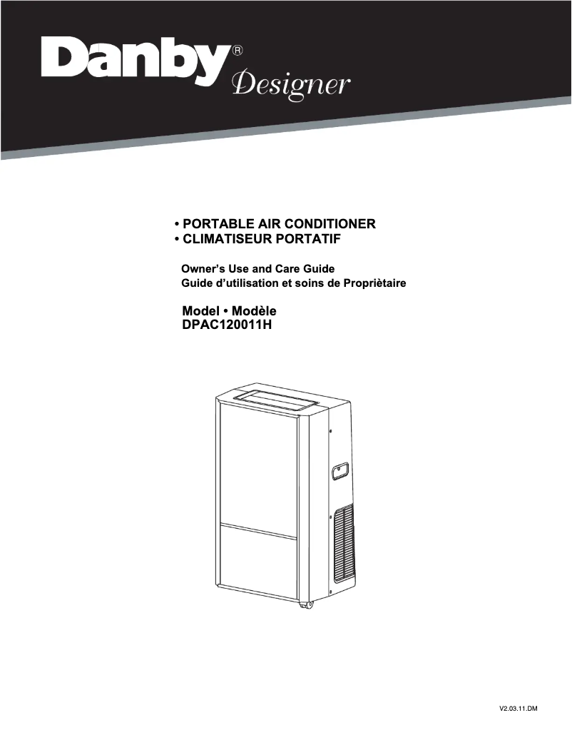 Page n°1 - Manuel utilisateur Danby DPAC120011H