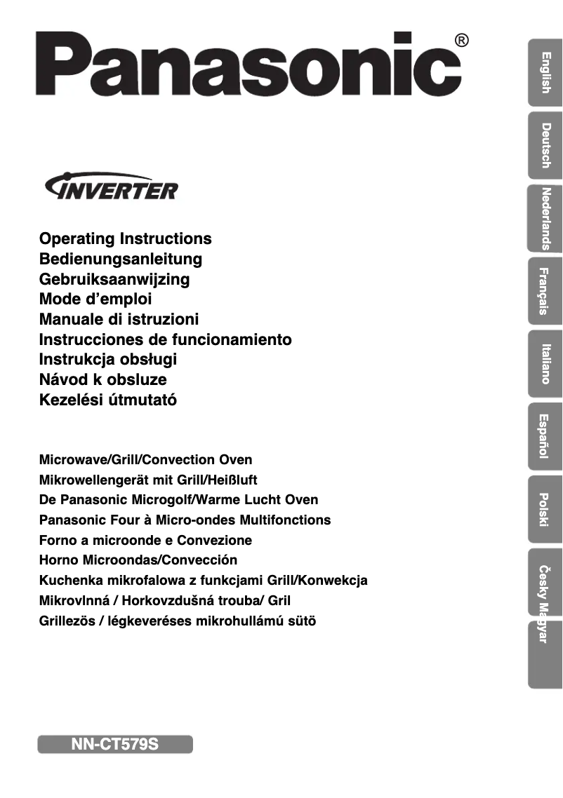 Image de la première page du manuel de l'appareil Inverter NN-CT579S