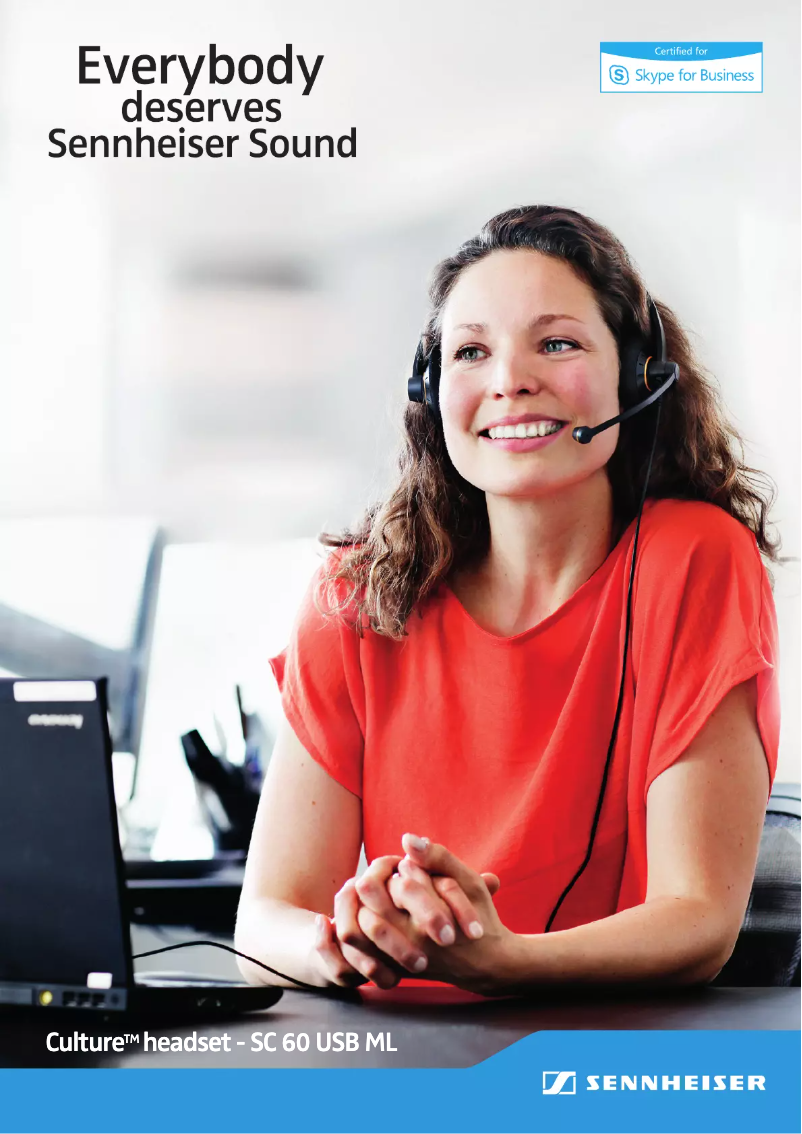 Page 1 de la notice Manuel utilisateur Sennheiser SC 60 USB ML