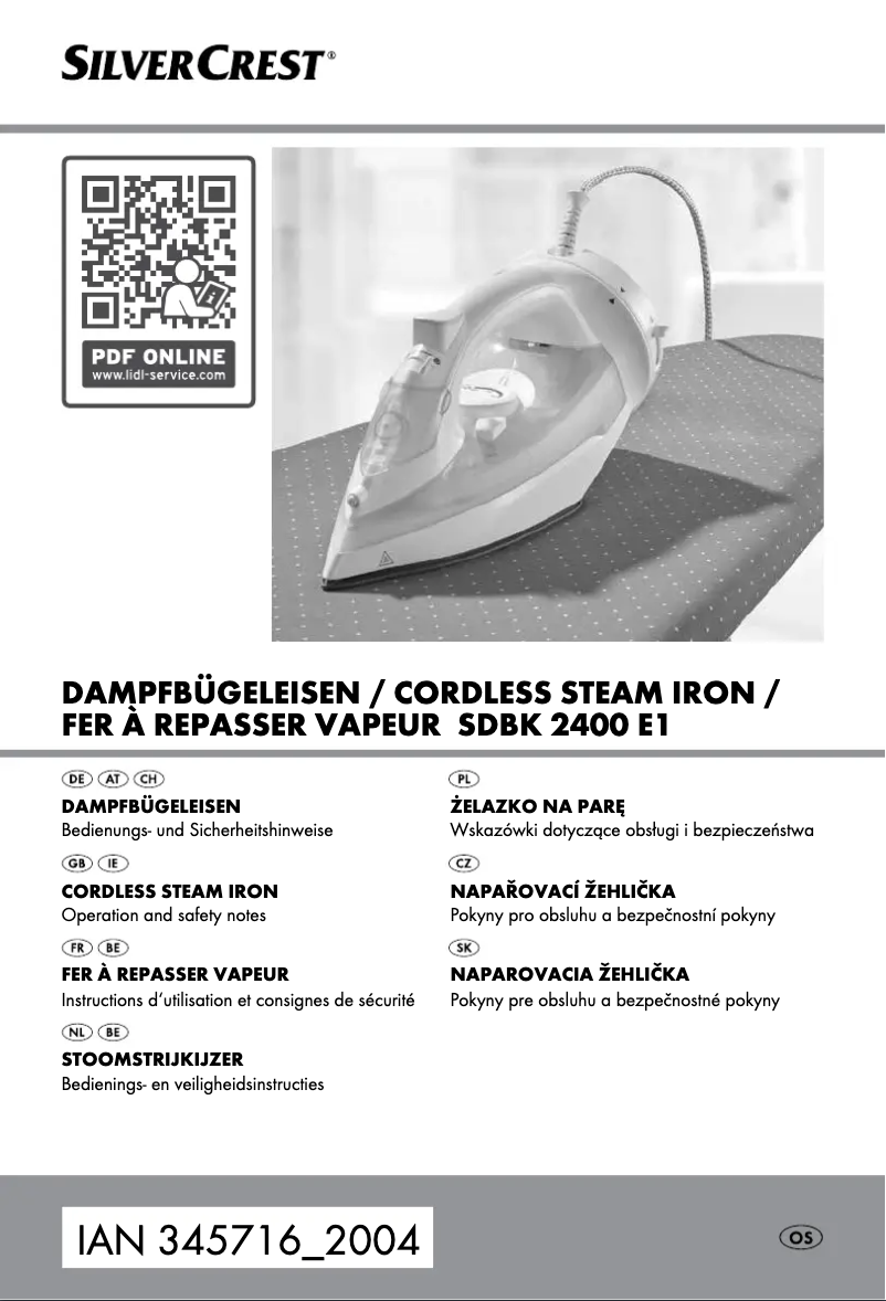 Image de la première page du manuel de l'appareil SDBE 2600 A1