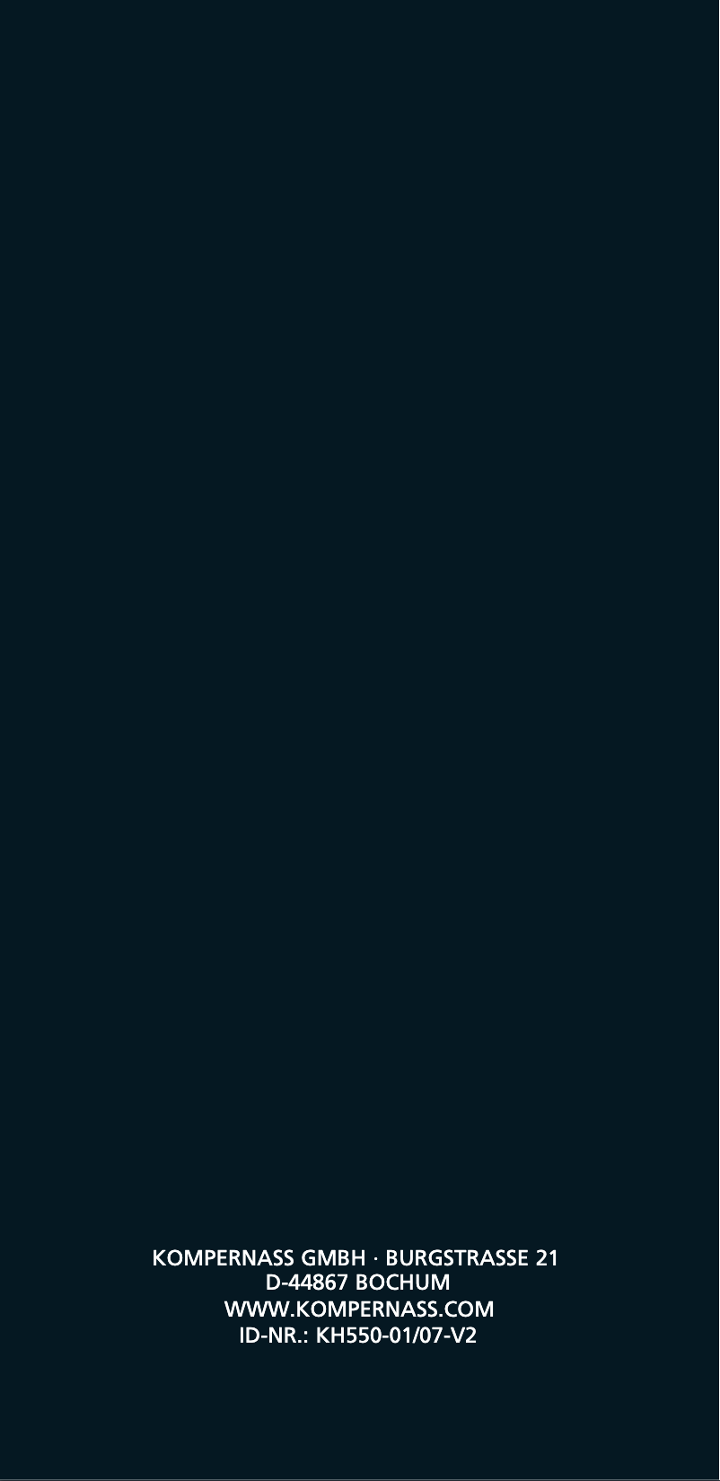 Image de la première page du manuel de l'appareil KH 550