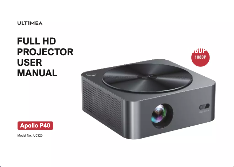 Page 1 de la notice Manuel utilisateur Ultimea Apollo P40