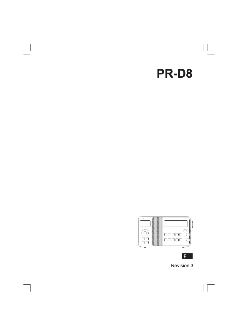 Imagen de la primera página del manual del dispositivo PR-D8