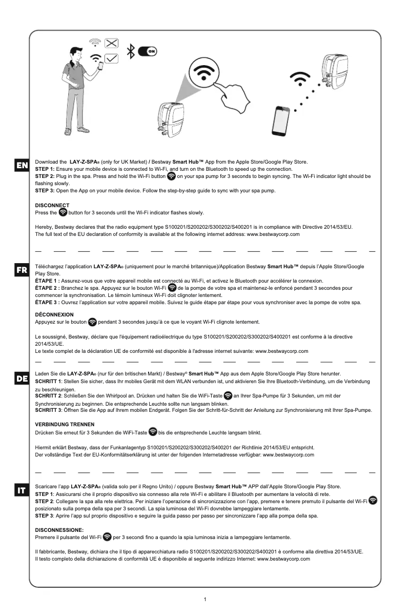 Image de la première page du manuel de l'appareil Lay-Z-Spa 60171