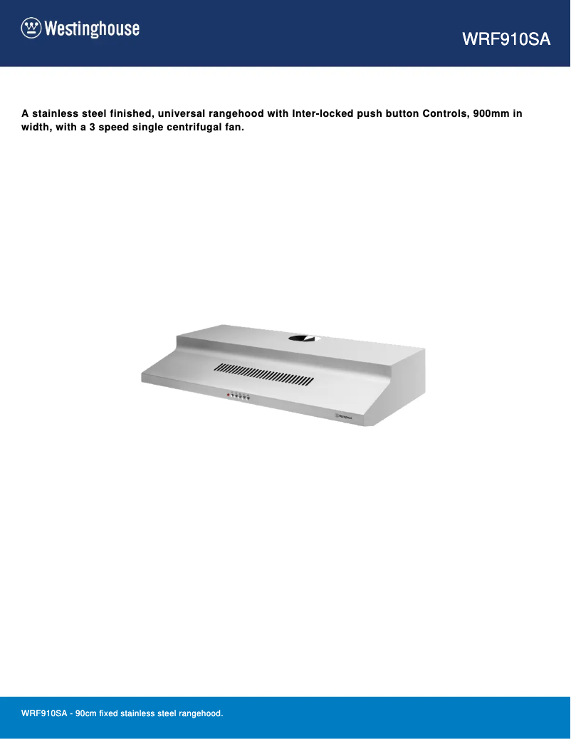 Image de la première page du manuel de l'appareil WRF910SA