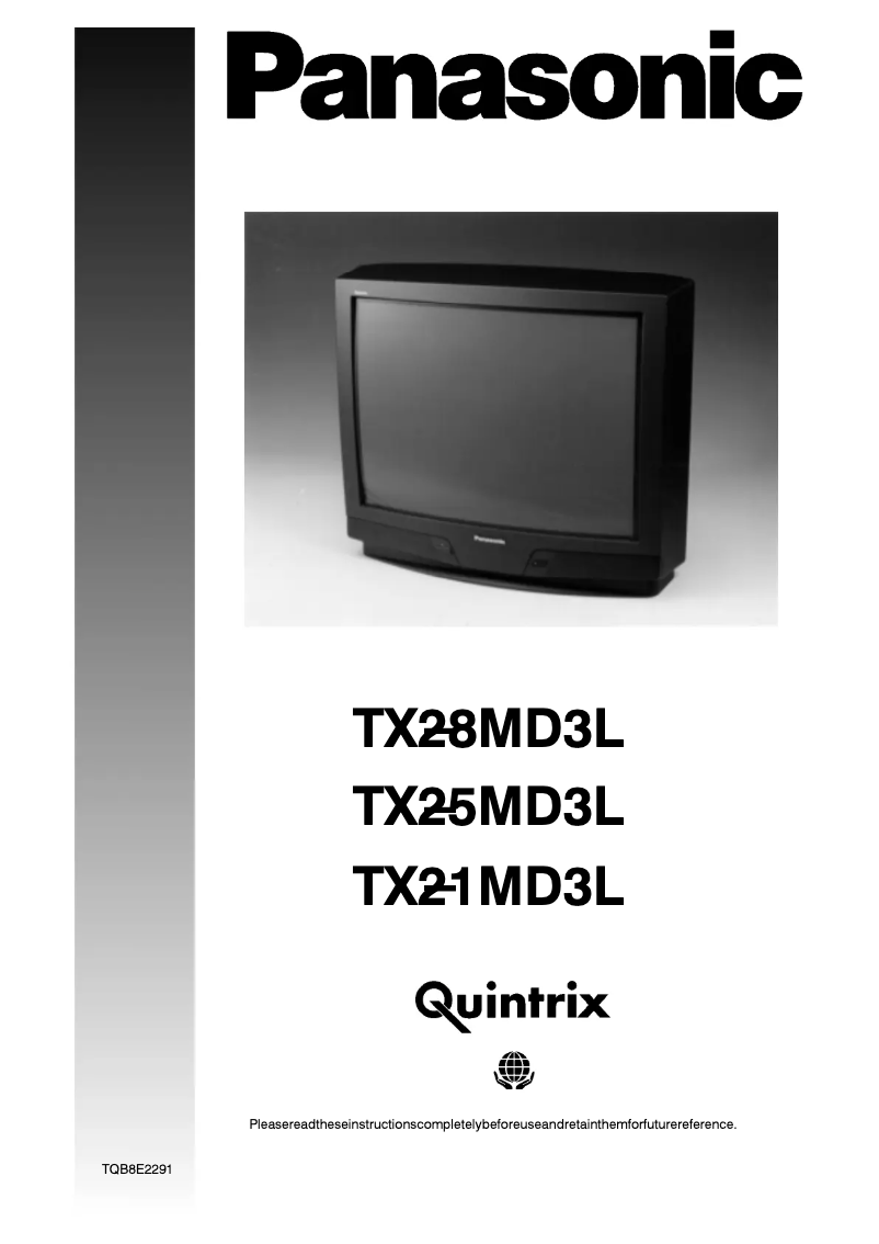 Page 1 de la notice Manuel utilisateur Panasonic TX-25MD3L