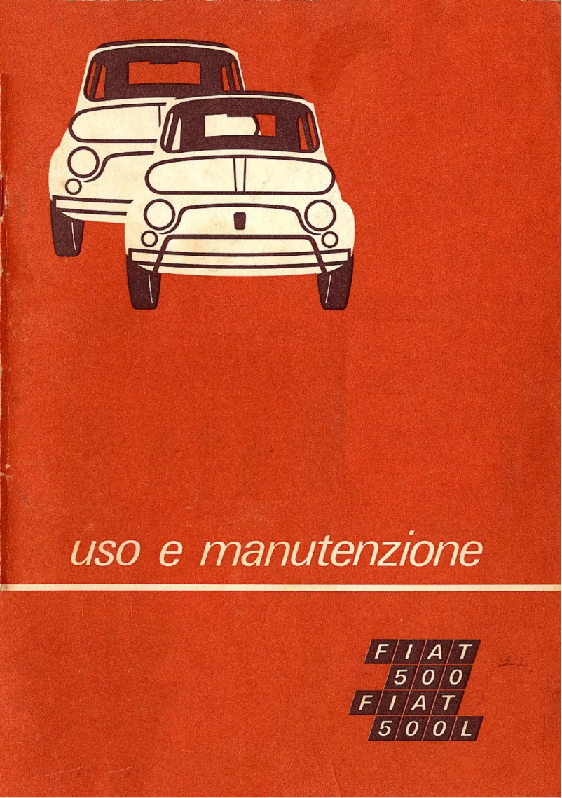 Image de la première page du manuel de l'appareil 500L (1972)