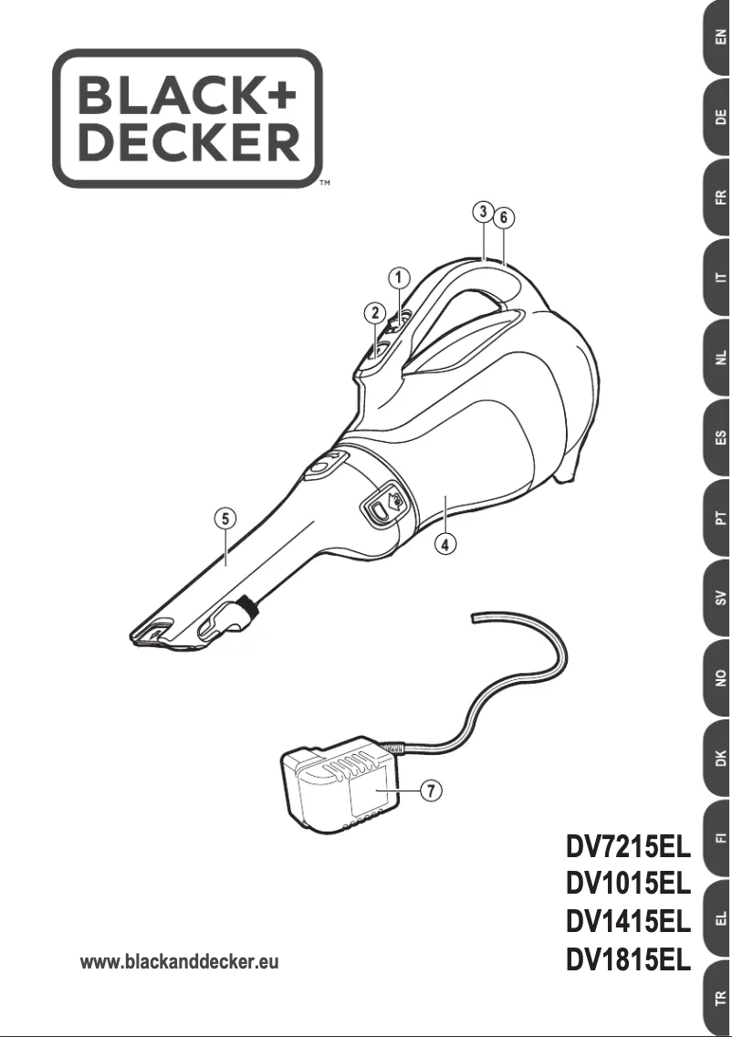 Image de la première page du manuel de l'appareil DV7215EL