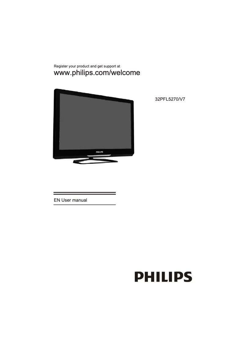 Page n°1 - Manuel utilisateur Philips 32PFL5270