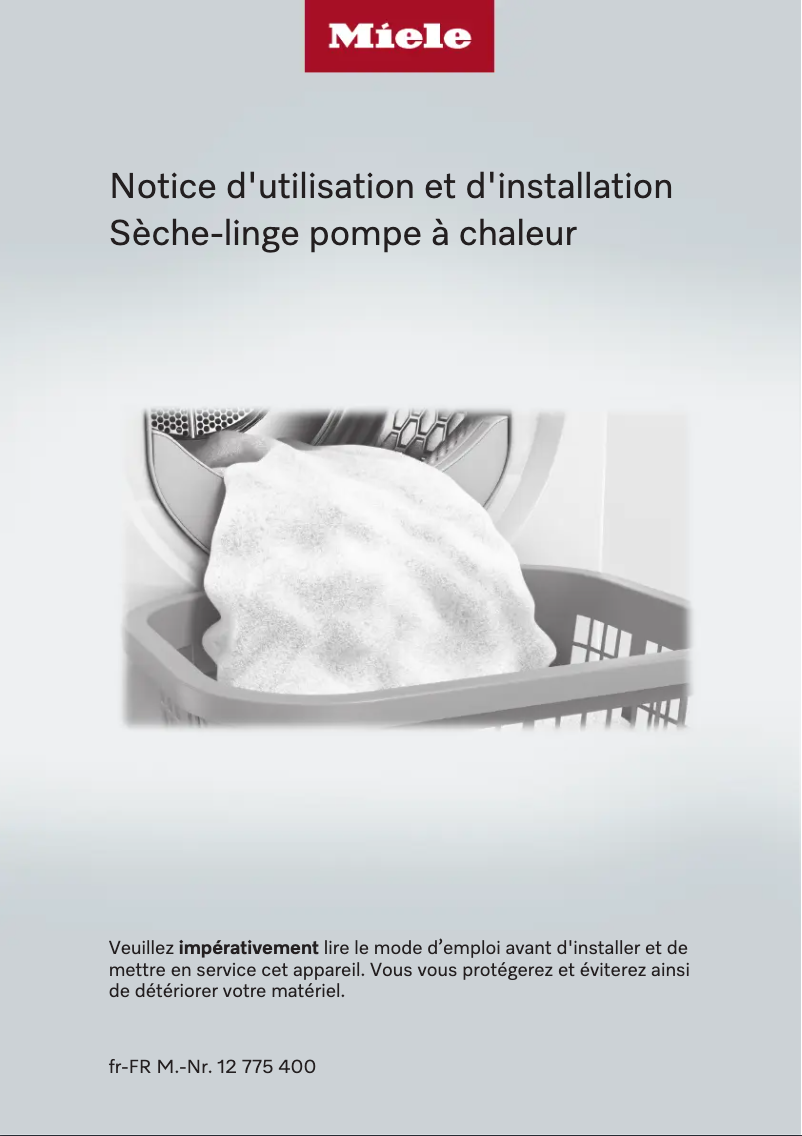 Page 1 de la notice Manuel utilisateur Miele PDR 1108 SmartBiz