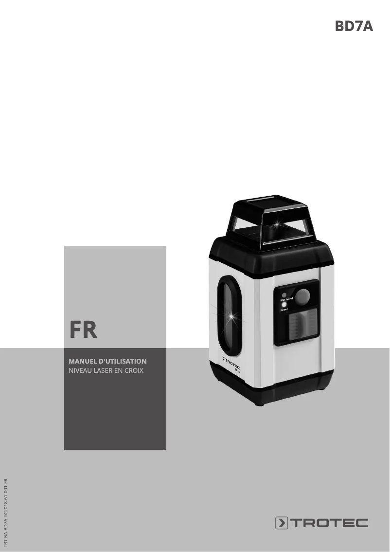 Page n°1 - Manuel utilisateur Trotec BD7A