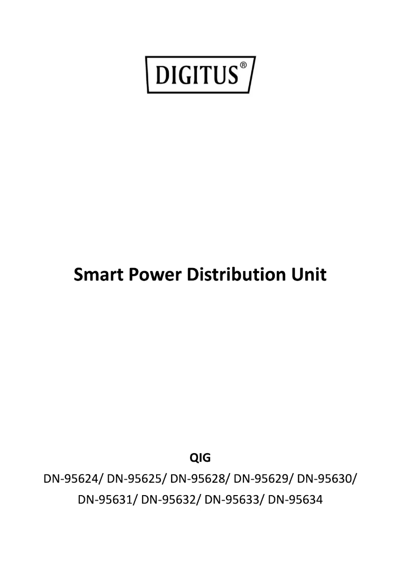Page n°1 - Manuel utilisateur Digitus DN-95634