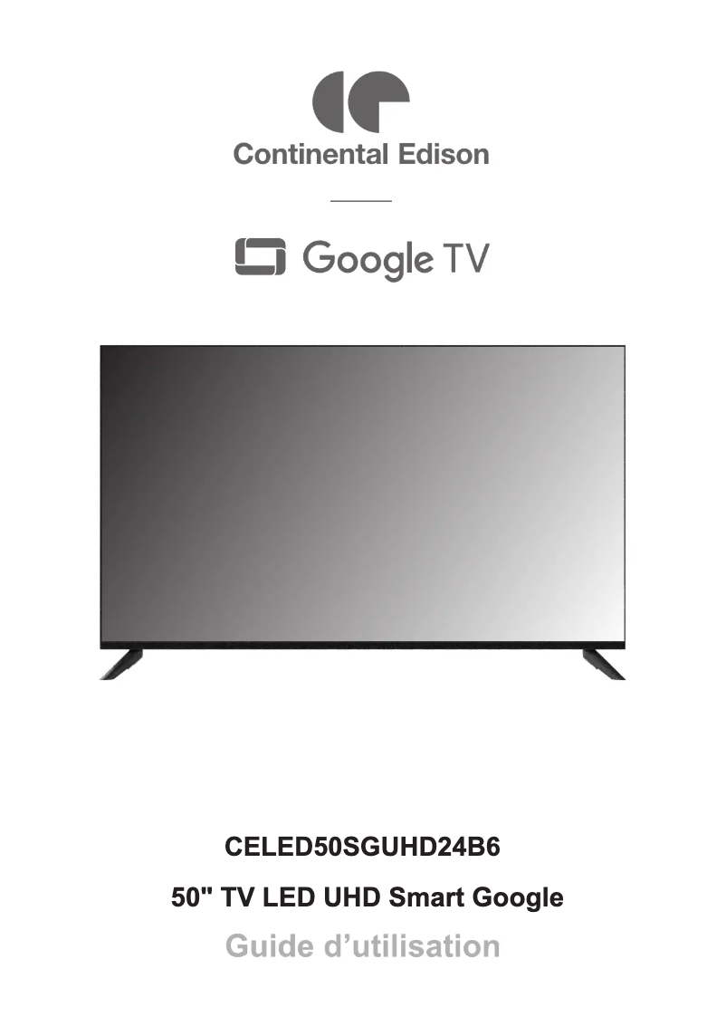 Image de la première page du manuel de l'appareil CELED50SGUHD24B6