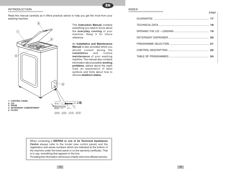 Image de la première page du manuel de l'appareil ITL 413