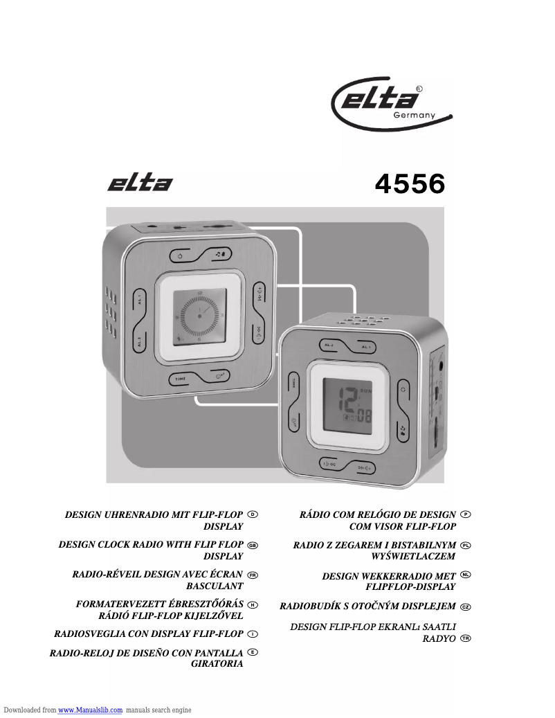 Page n°1 - Manuel utilisateur Elta 4556