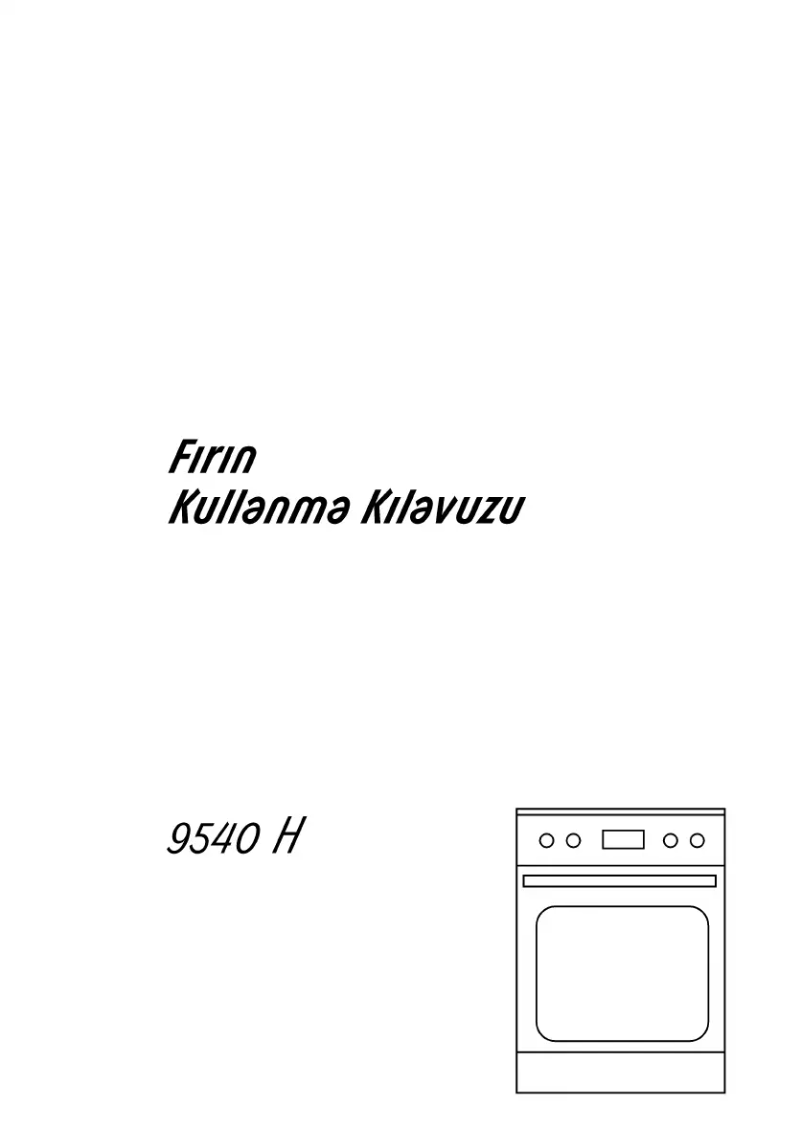 Page n°1 - Manuel utilisateur Arçelik 9540 H