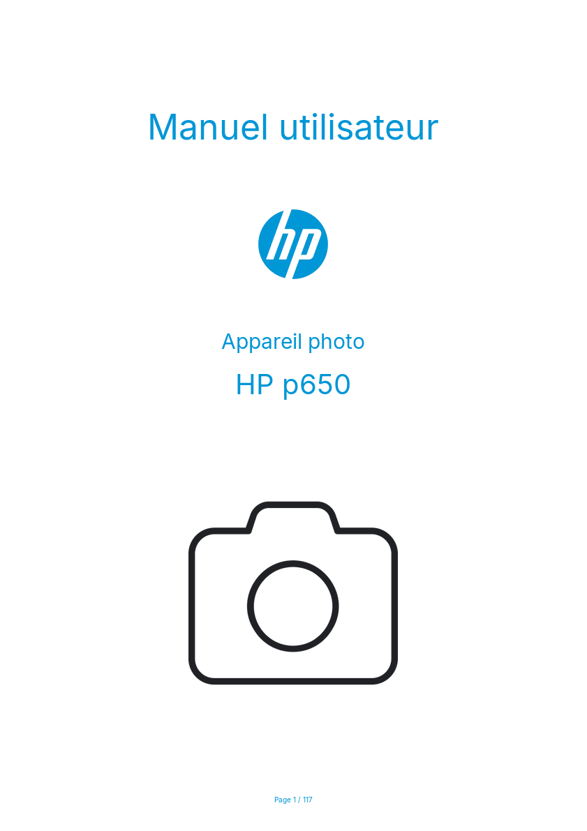 Page n°1 - Manuel utilisateur HP p650