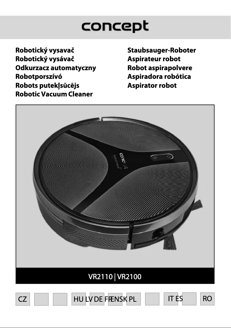 Page n°1 - Manuel utilisateur Concept RoboCross VR2110