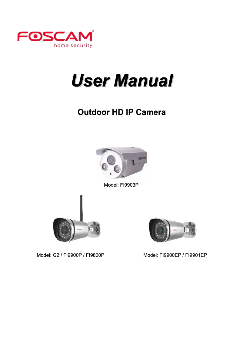 Image de la première page du manuel de l'appareil FI9805W