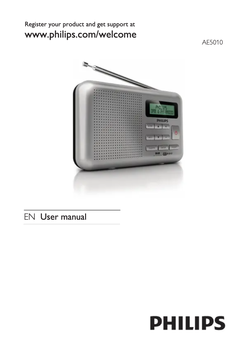 Page n°1 - Manuel utilisateur Philips AE5010