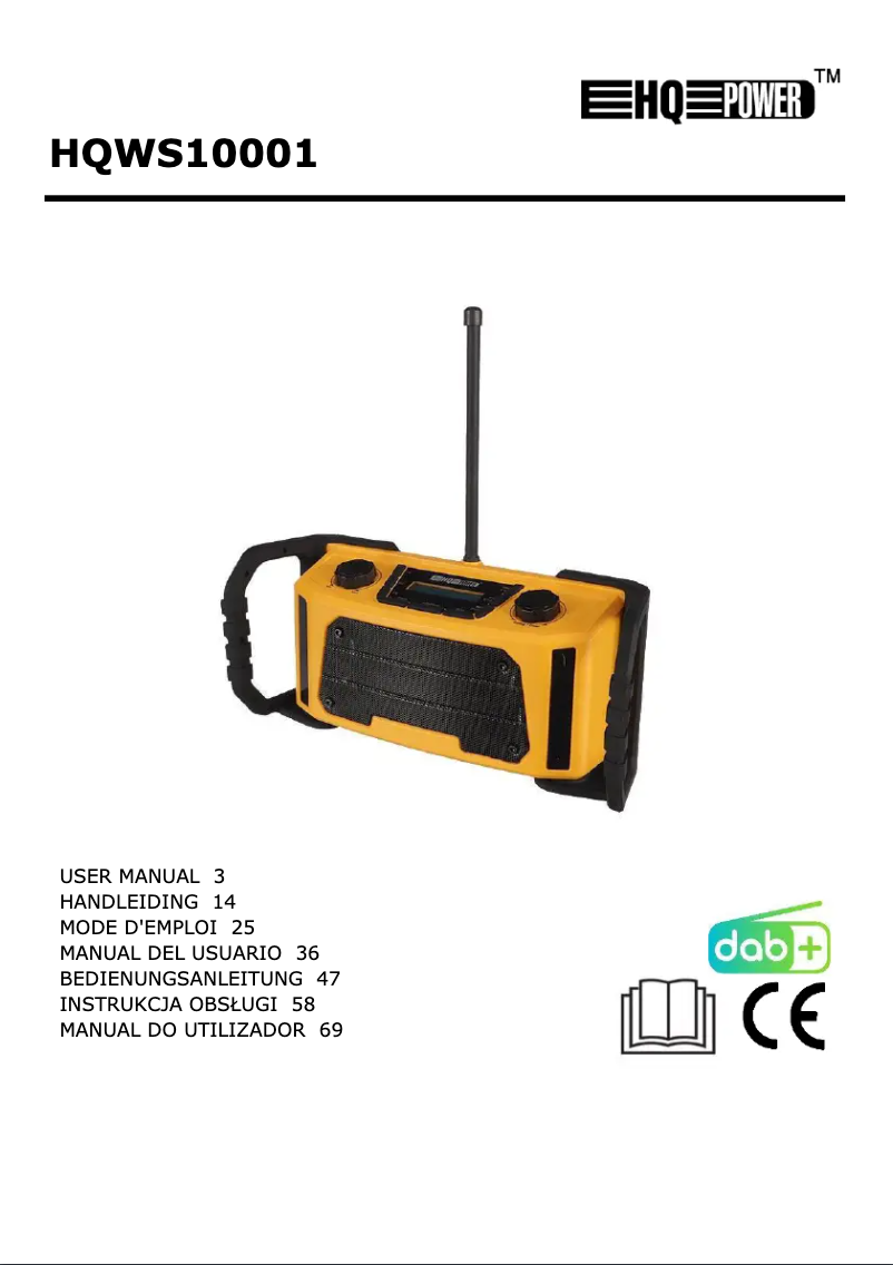 Page 1 de la notice Manuel utilisateur Velleman HQWS10001