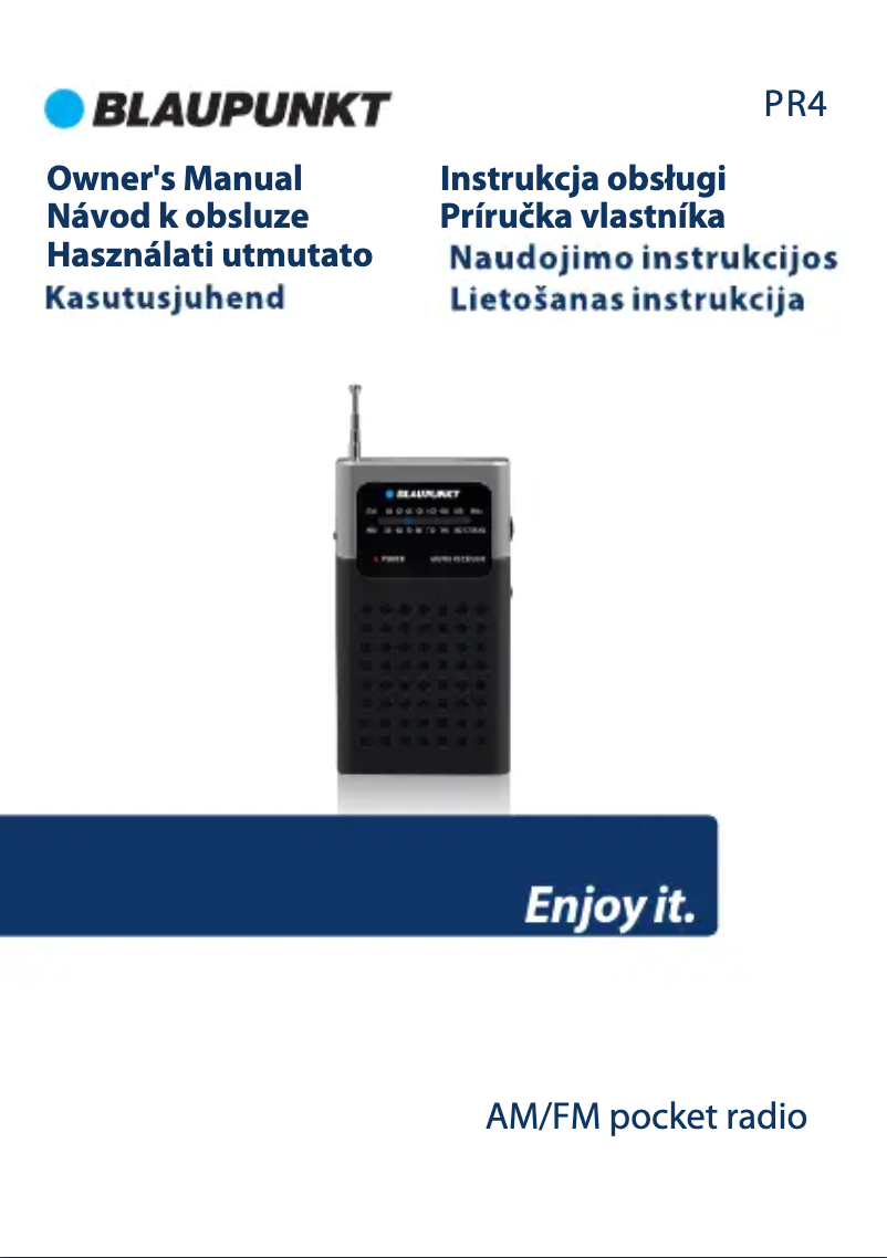 Image de la première page du manuel de l'appareil PR4