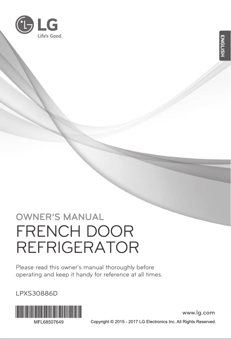 Image de la première page du manuel de l'appareil LPXS30886D