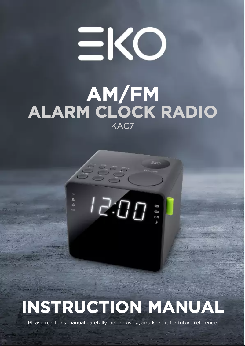 Page 1 de la notice Manuel utilisateur EKO KAC7