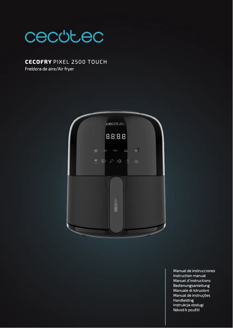 Image de la première page du manuel de l'appareil Cecofry Pixel 2500 Touch