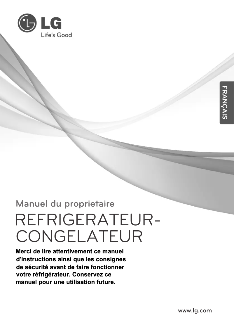 Page n°1 - Manuel utilisateur LG GRD-6813WH