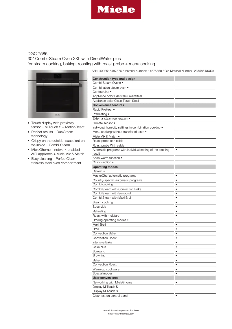 Image de la première page du manuel de l'appareil DGC 7585
